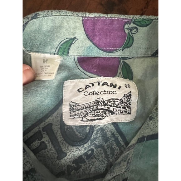 Vintage Cattani Collection Mens Button Down; Size M - Picture 4 of 4